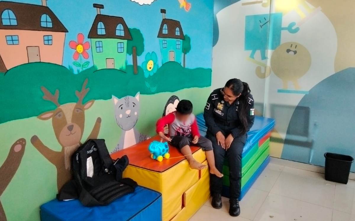 Un menor fue rescatado por la Policía de Escobedo. | Cortesía