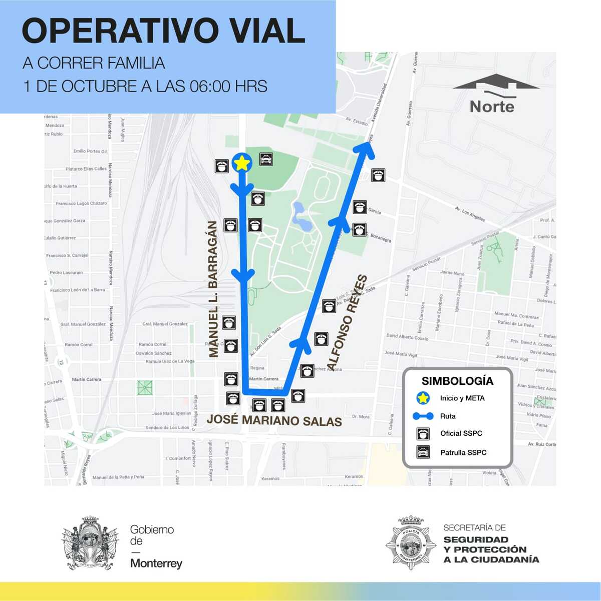 Cierre vial en Monterrey / Especial