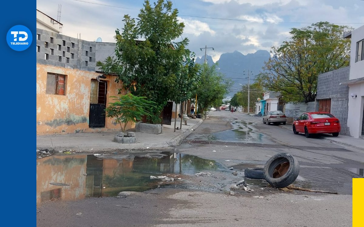 Fuga de aguas negras en la colonia Portales Valles | Leyda Estrada