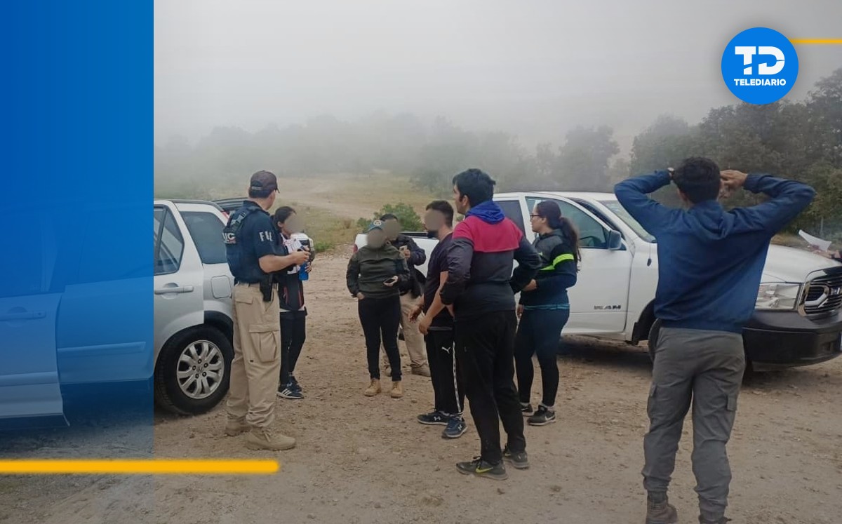 Rescatan a senderistas de León | Cortesía