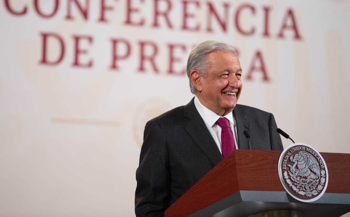 López Obrador en conferencia de prensa matutina. | Cortesía