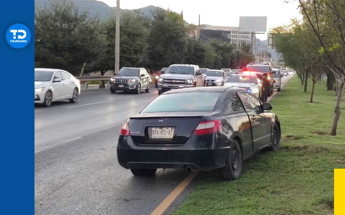 Choques en Carretera Nacional hoy 17 de octubre en Monterrey