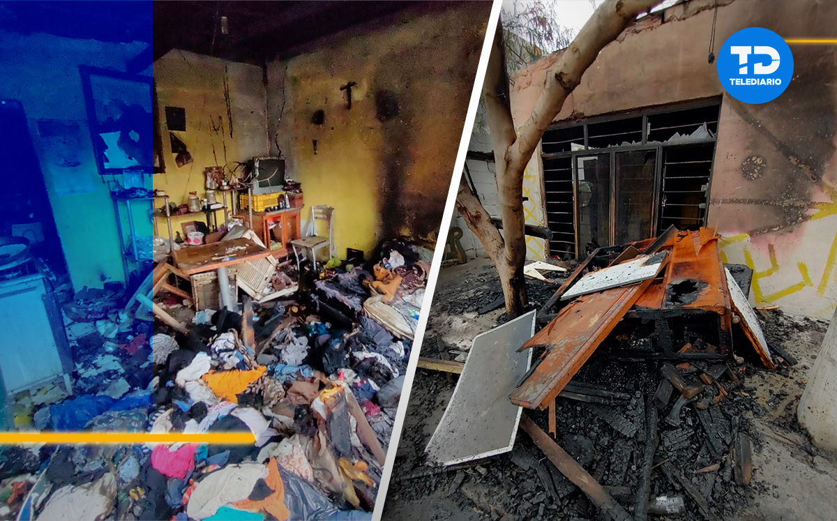 Incendio de casa en colonia La Alianza / Agustín Martínez