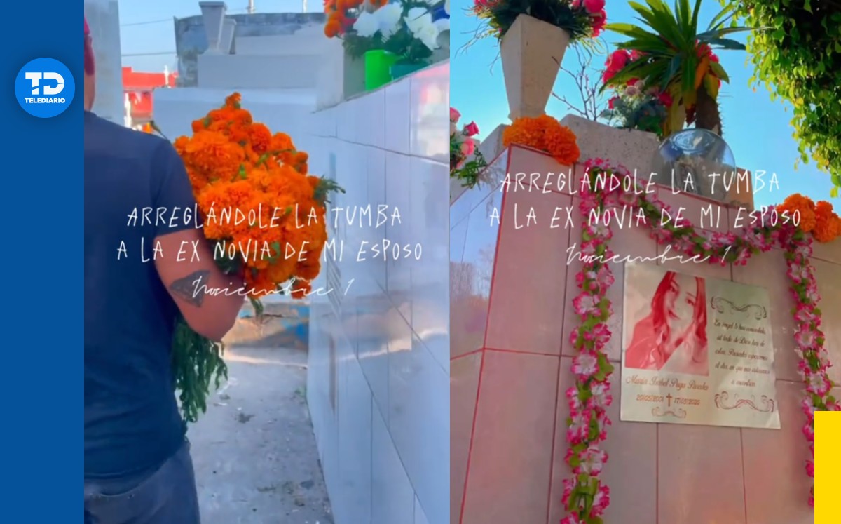 Mujer va con su esposo a visitar la tumba de su ex novia.  | Especial