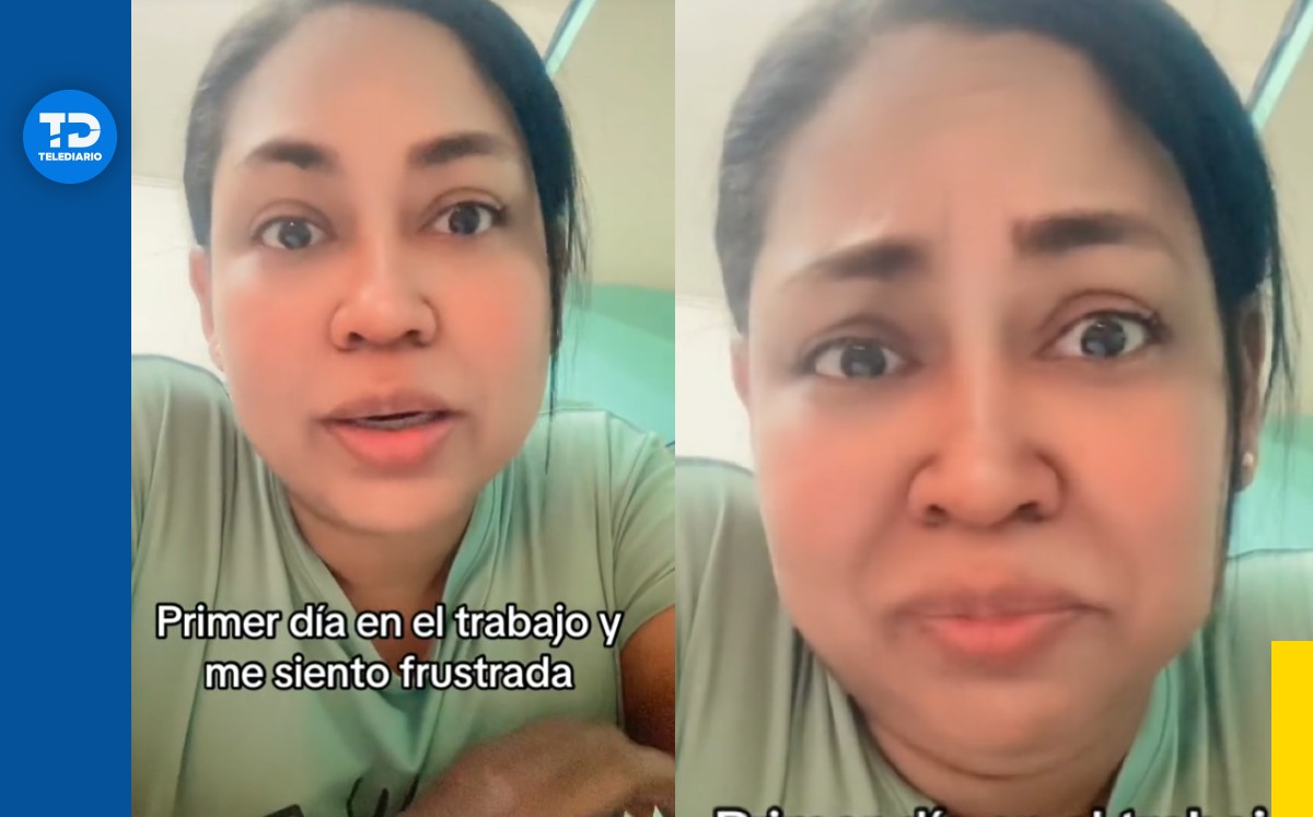 Mujer se frustra al tener su primer día de trabajo. | Especial