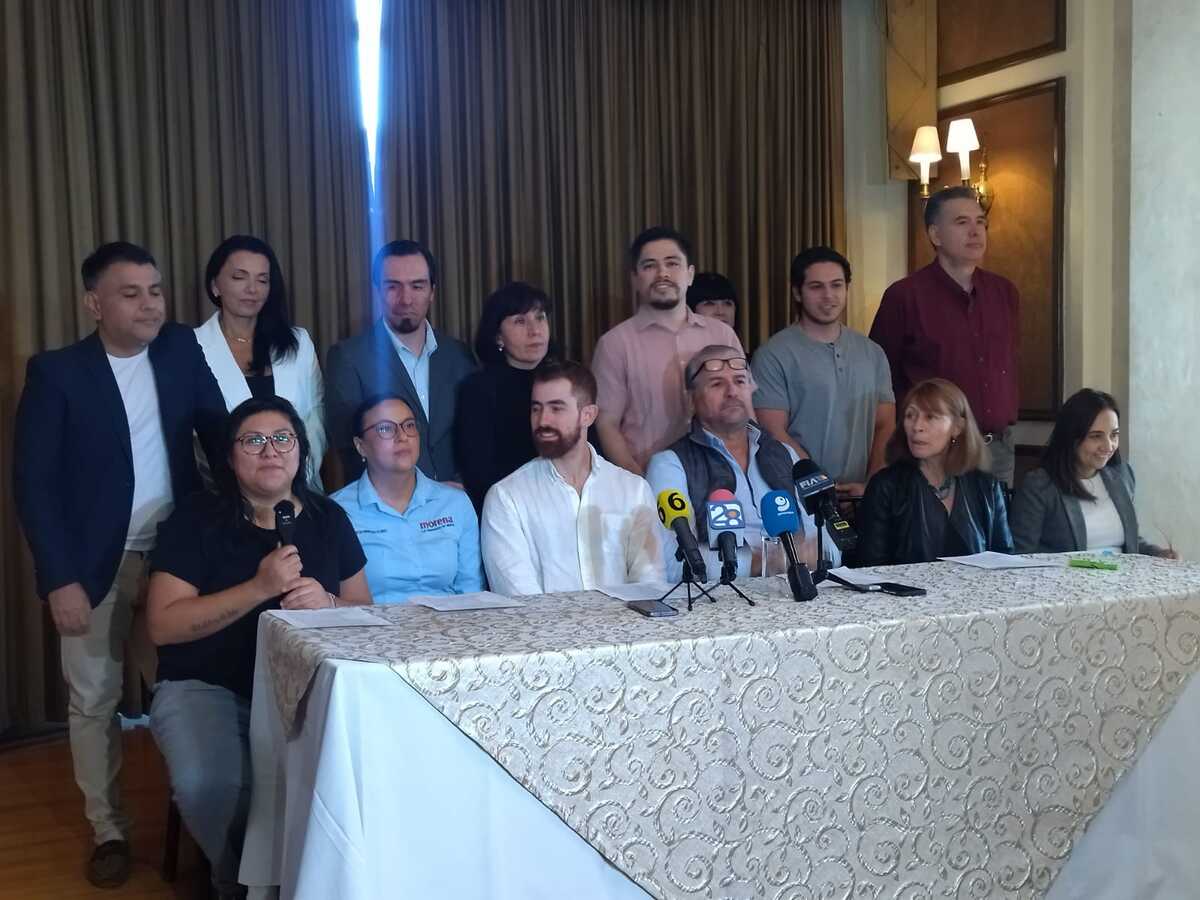 Rueda de prensa en el Centro de la ciudad / Sandra González