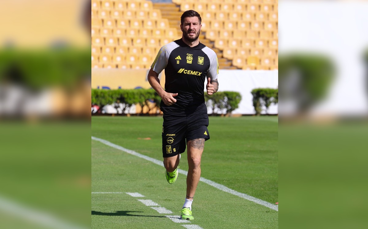André-Pierre Gignac trabajando por separado / CORTESÍA: @TigresOficial