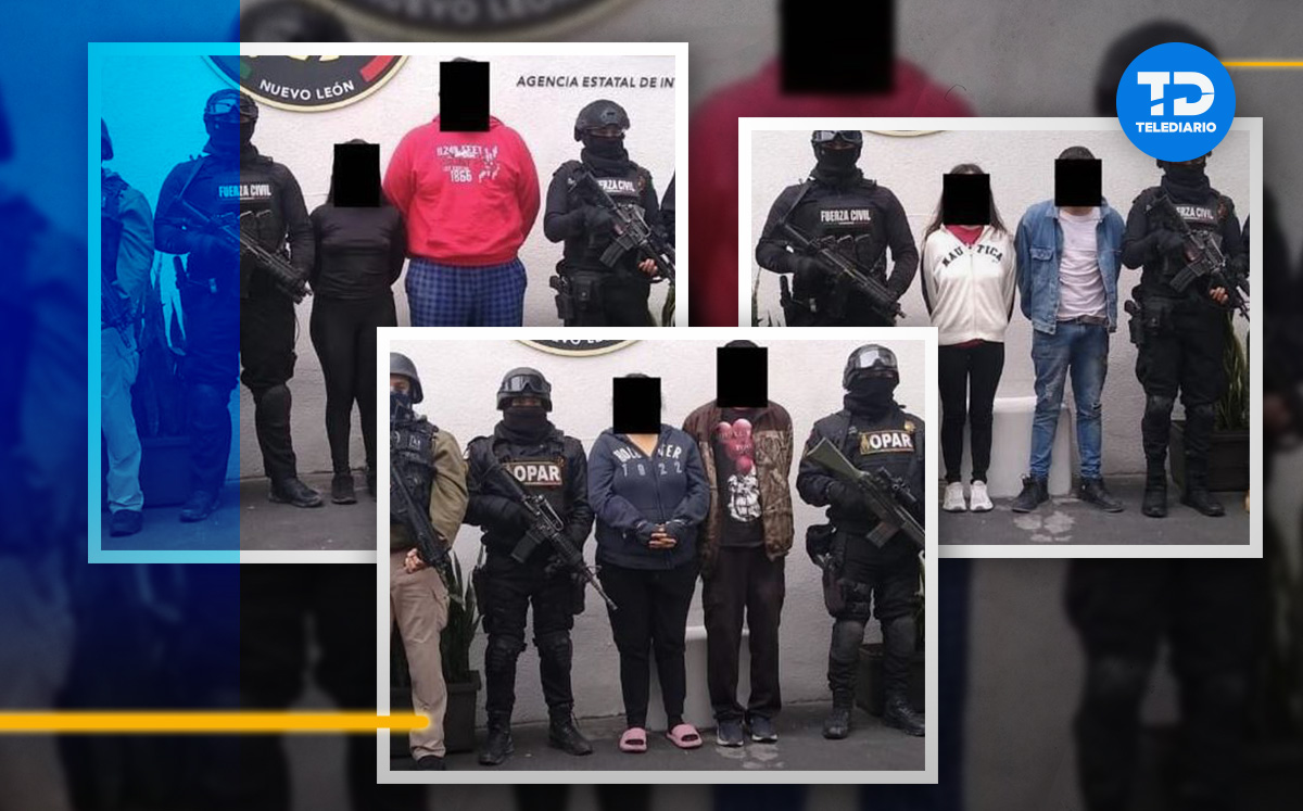 Tres parejas fueron detenidas por presuntamente ser integrantes del crimen organizado. | Cortesía