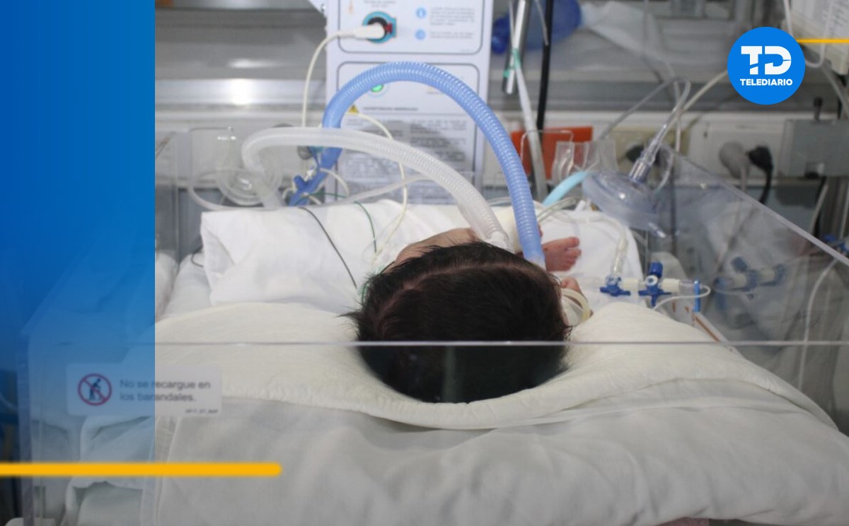 Retiran tumor de 20 centímetro de bebé