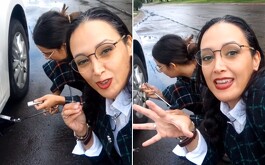 Madre e hija dicen que ningún hombre se detuvo a ayudarlas a cambiar una llanta