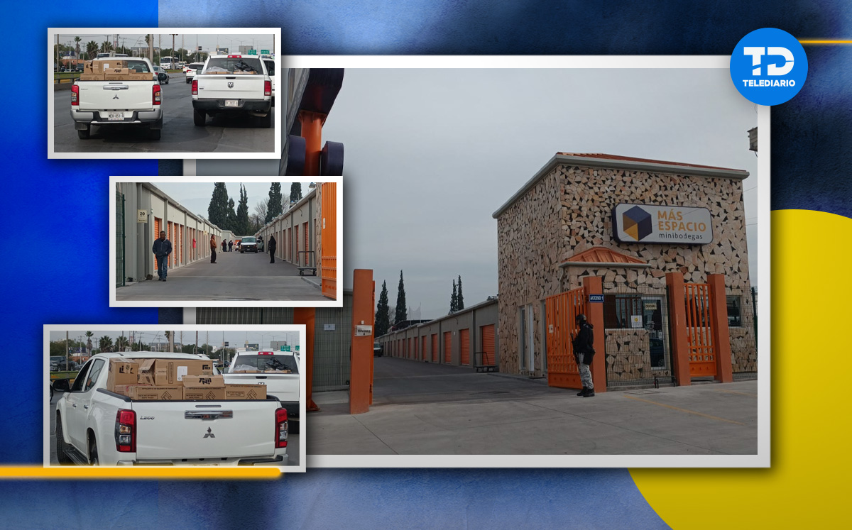 Catean elementos de FGR bodegas en Saltillo. | Daniel Santiago| Diseño Margarita Salmorán