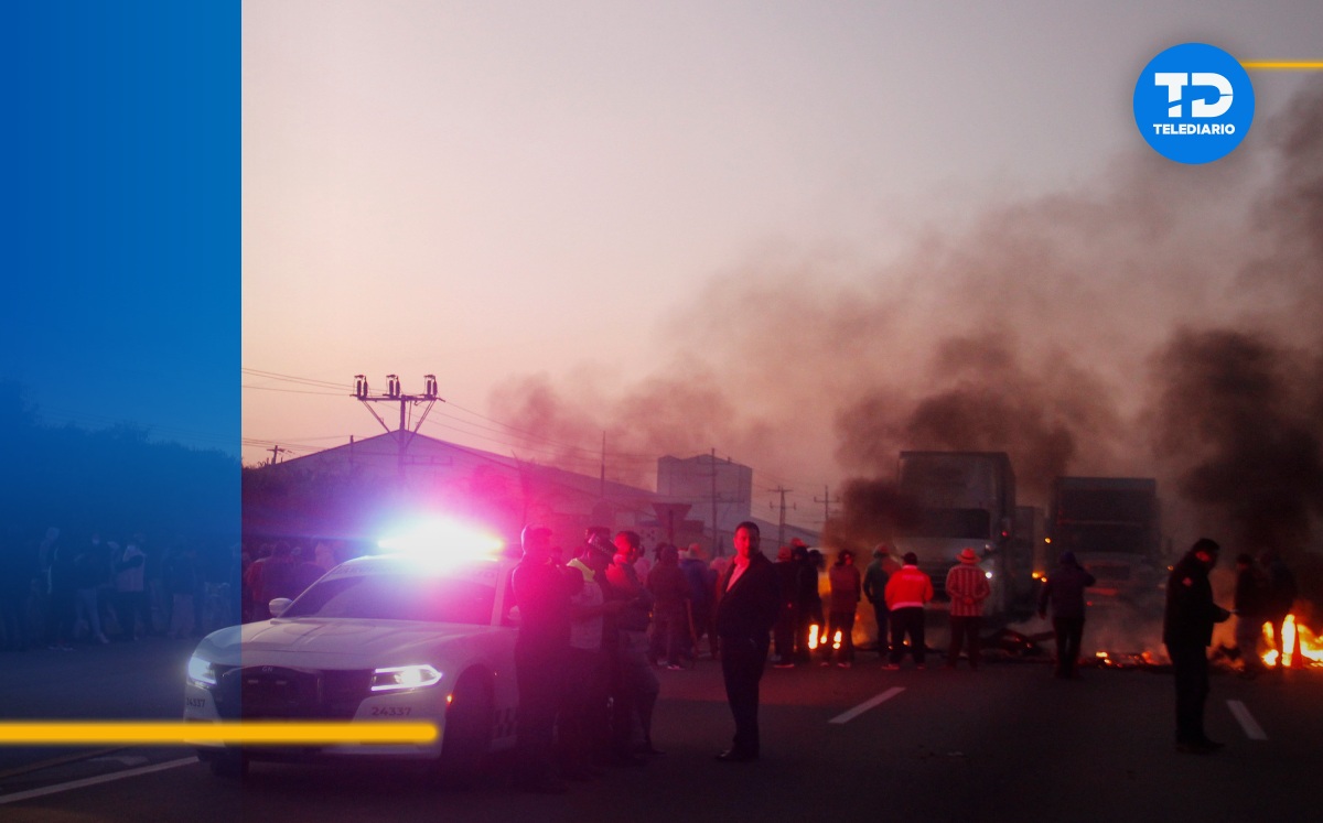 Manifestantes liberan el bloqueo de la autopista México-Puebla a la altura de Santa Ana Xalmimilulco / Agencia Enfoque
