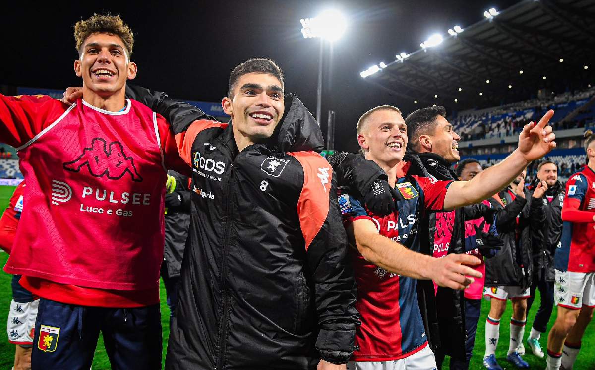 Sassuolo vs Genoa, jornada 17-Serie A / CORTESÍA: @GenoaCFC