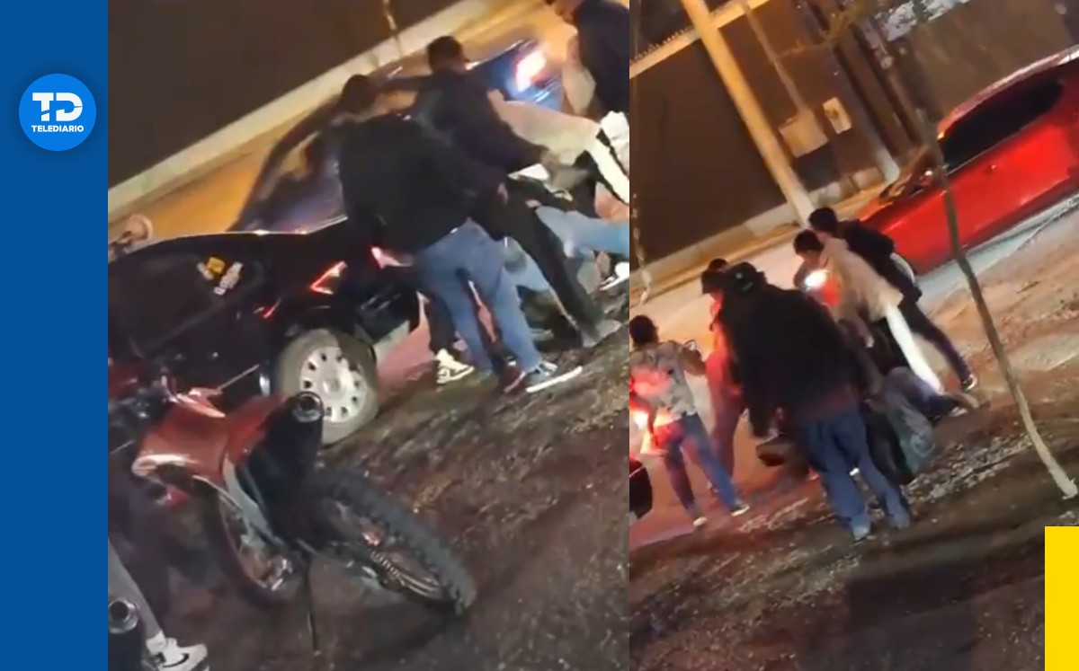 Golpean a chofer de ruta El Álamo por ocasionar daños a un auto en Monterrey. | Especial