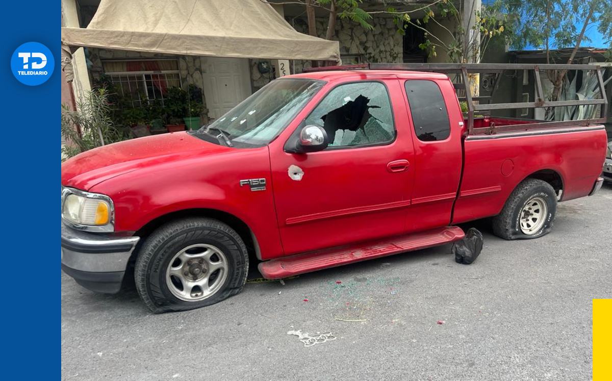Balacera deja un muerto y varios vehículos dañados en colonia Fomerrey 35 en Monterrey. | Mayte Villasana