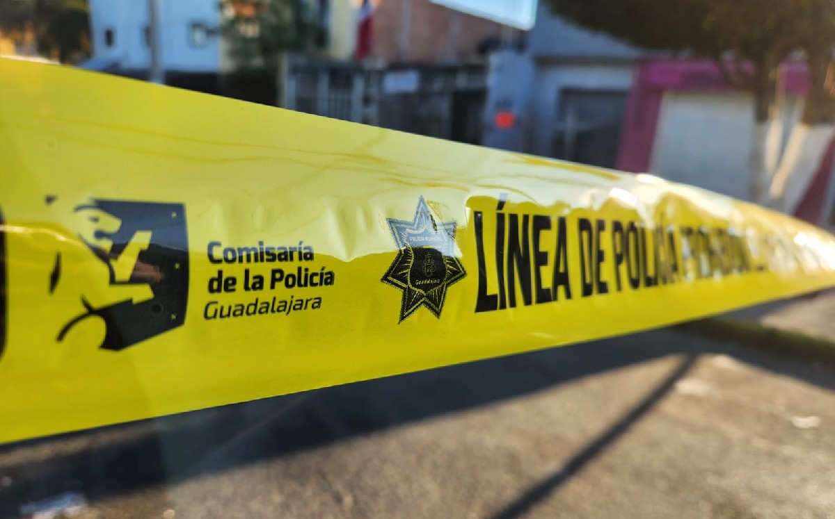 Zona resguardada en donde hubo un robo en Guadalajara / Juan Carlos Munguía