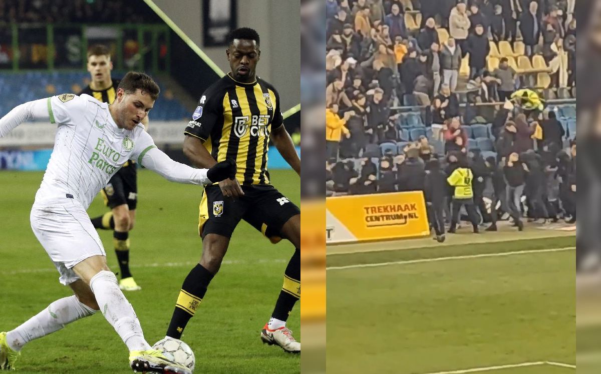 Vitesse vs Feyenoord, jornada 18-Eredivisie / CORTESÍA: AFP y captura de video