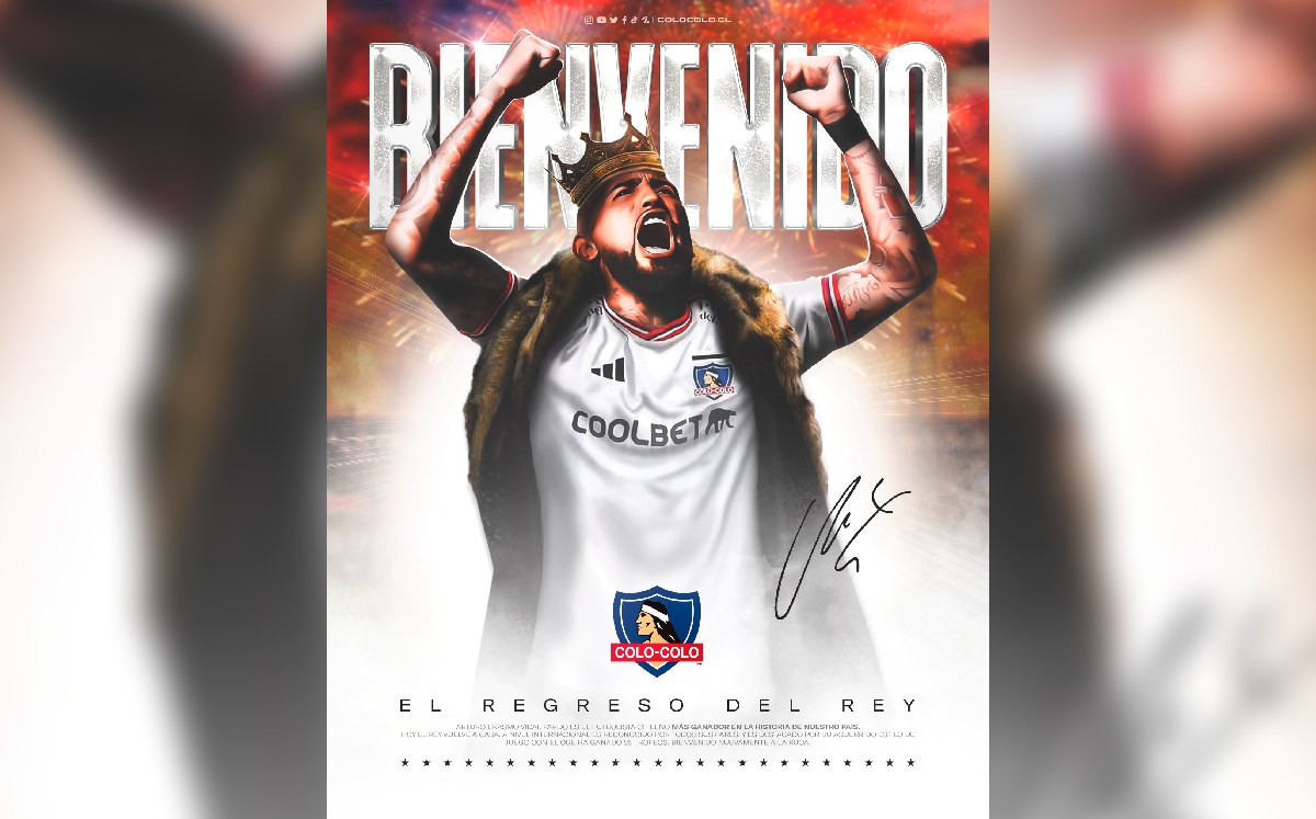 Arturo Vidal regresa a Colo Colo / CORTESÍA: @ColoColo