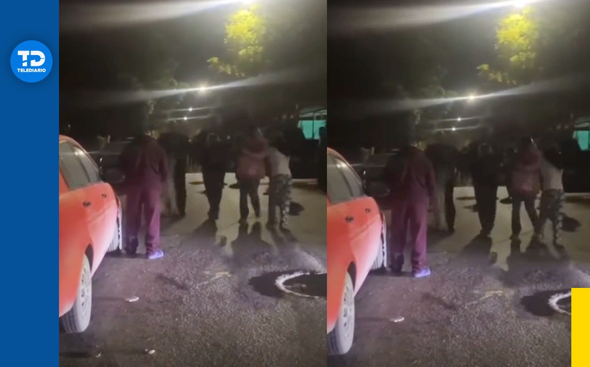 Captan riña entre hombres y mujeres en Linares, Nuevo León. | Especial