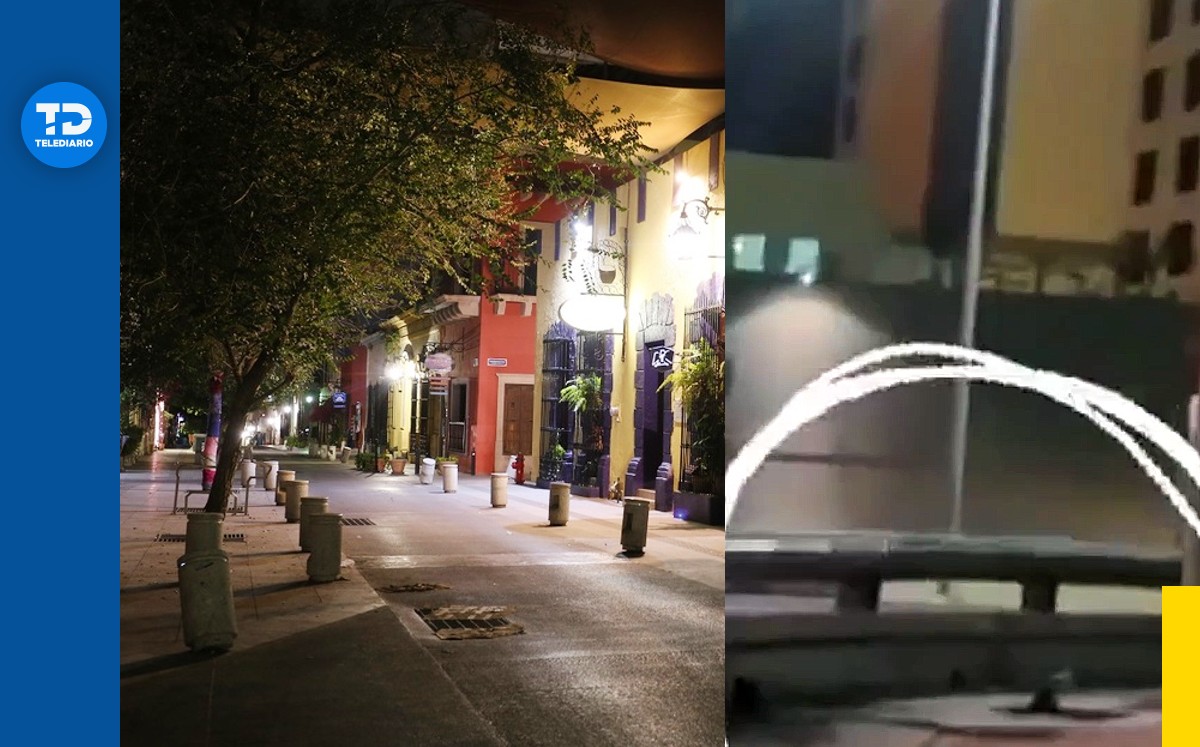 Centro de Monterrey graban extraña figura | Especial