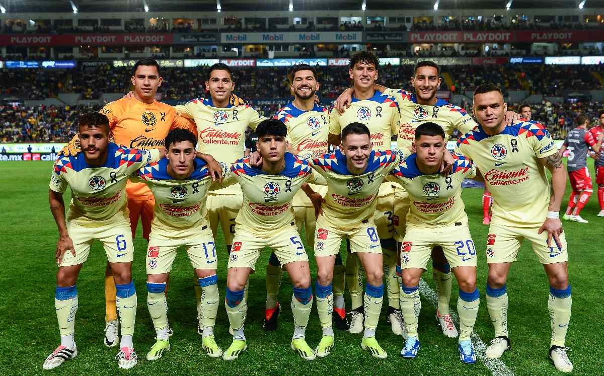 Jugadores del América durante el partido ante Necaxa / CORTESÍA: Mexsport