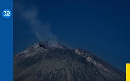 Popocatépetl registra mil 28 minutos de tremor de alta frecuencia y baja amplitud, así como 21 exhalaciones