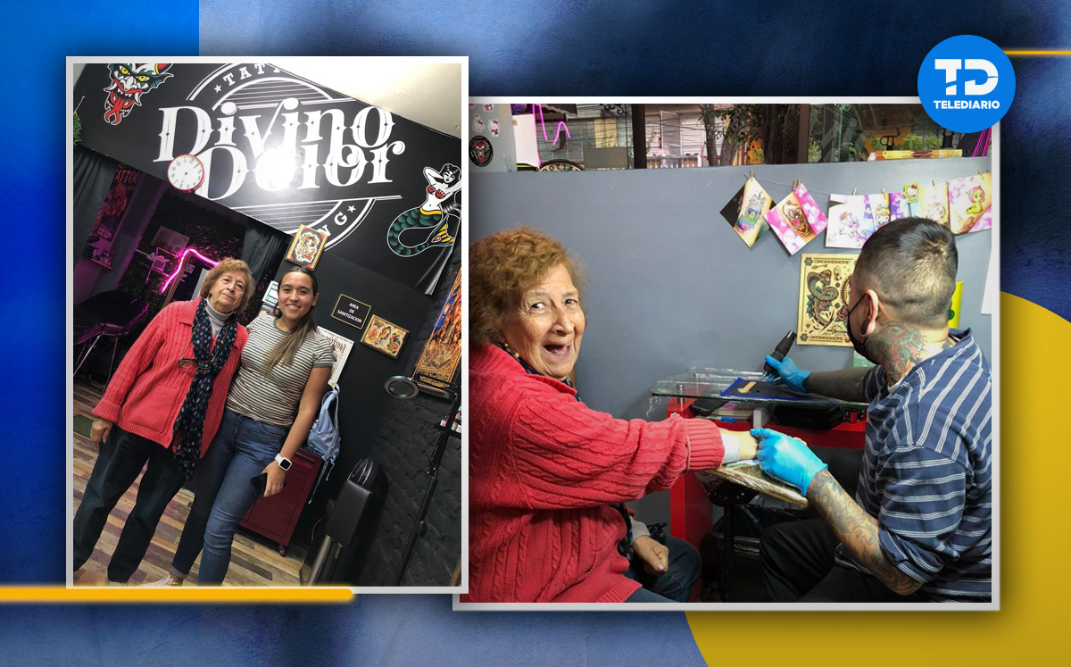 La mujer encantó a los usuarios de redes por su sonrisa / Facebook Divino Dolor Tattoo Piercing