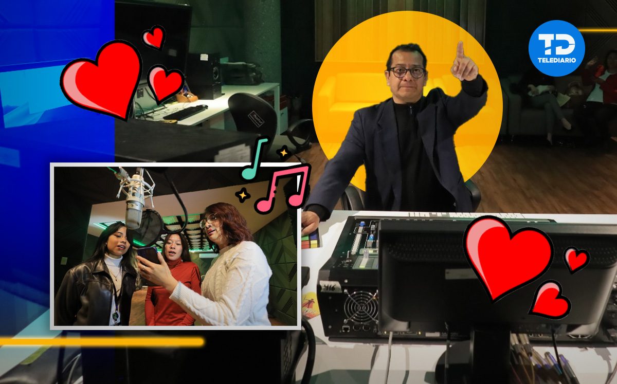 En la Fonoteca de Puebla puedes grabar una canción para regalar a tu pareja el 14 de febrero / Andrés Lobato | Diseño Margarita Salmorán