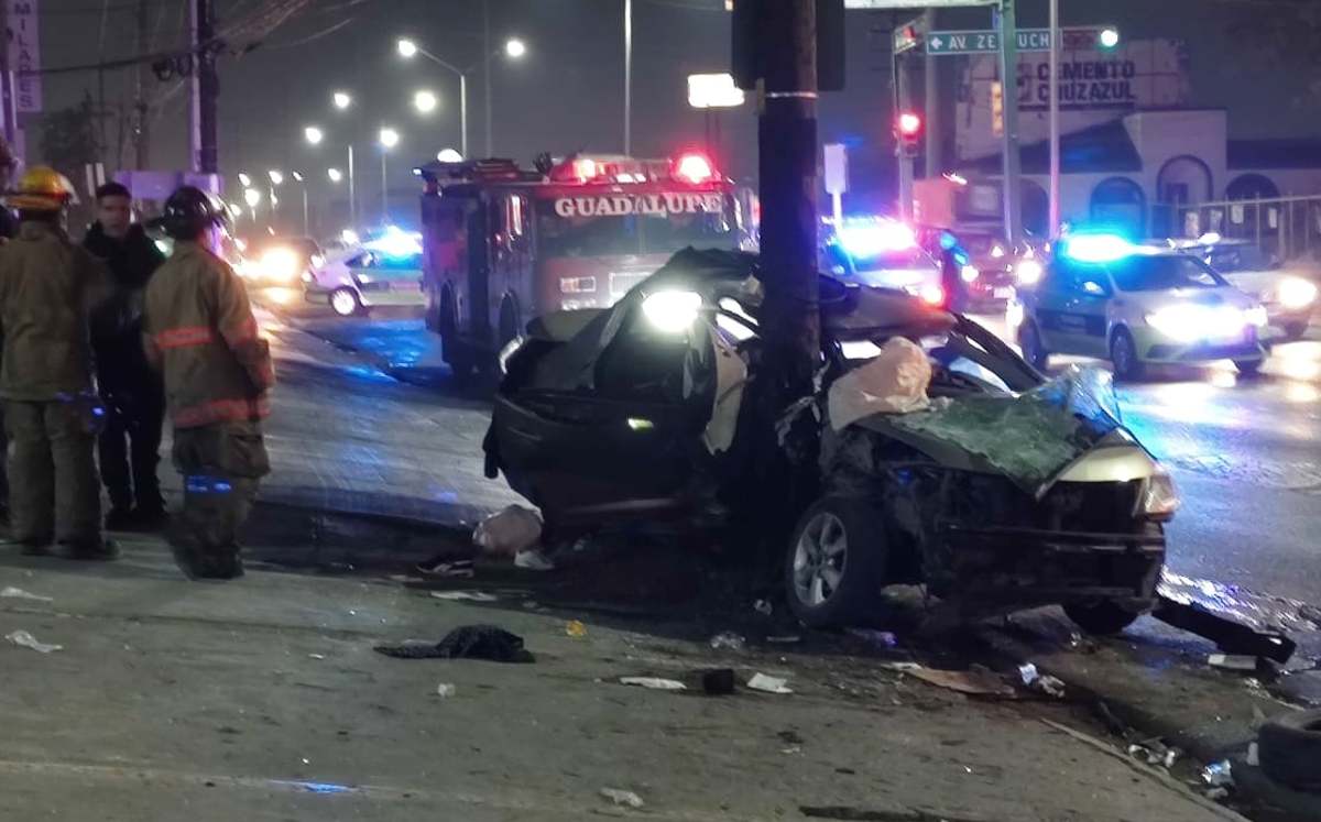 Un fuerte accidente en Guadalupe dejó tres personas muertas. | Agustín Martínez