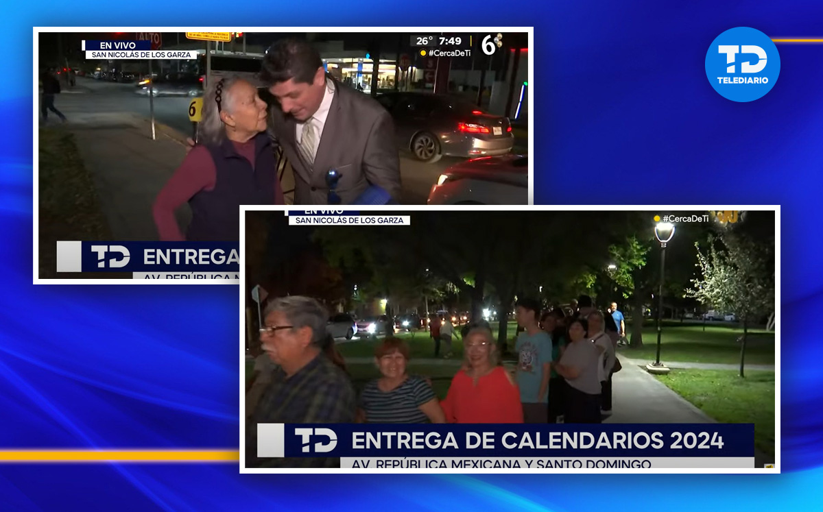 Luis Carlos entregó calendarios en un parque lineal de San Nicolás / Especial
