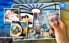 Consulta cuánto cuesta comer en el restaurante La Cúpula, ubicado en el mirador del Museo del Automóvil Puebla.