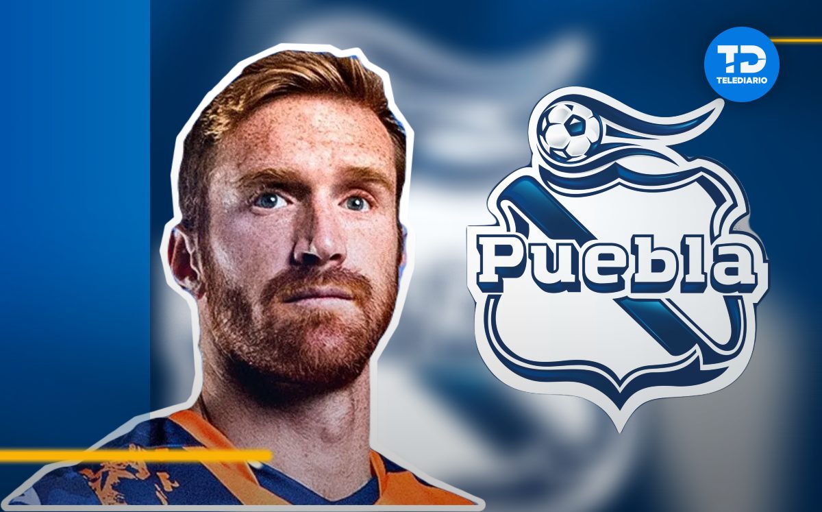 Fernando Aristeguieta jugó para el Puebla antes de anunciar su retiro del futbol profesional y tomar el equipo Sub 23 | Diseño Telediario
