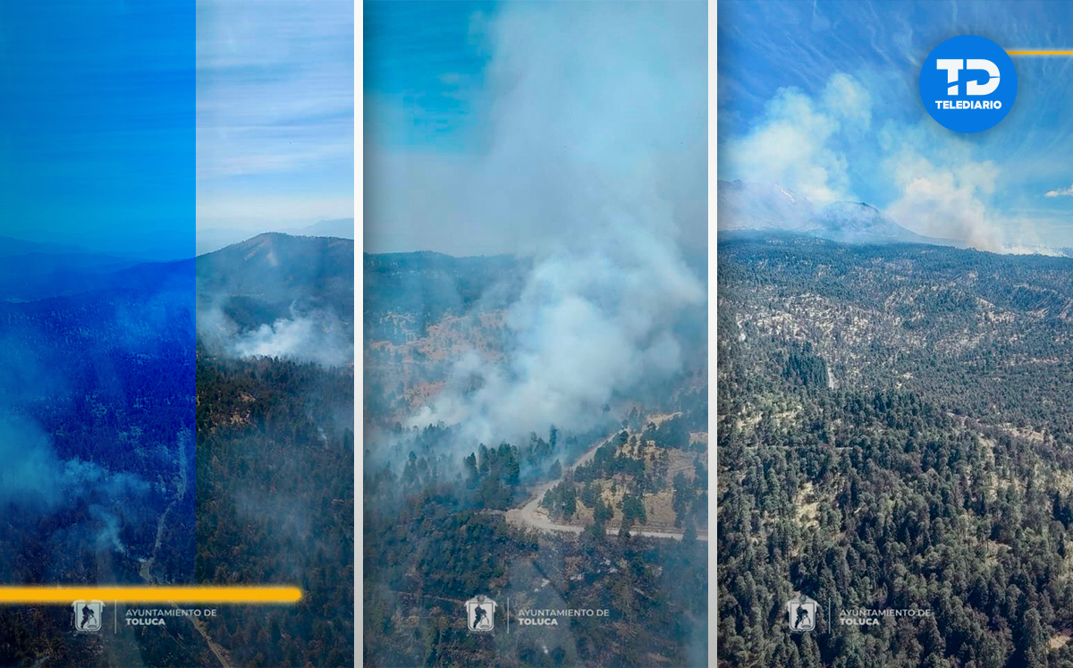 Incendio en el sur del Nevado de Toluca / Óscar Ávila