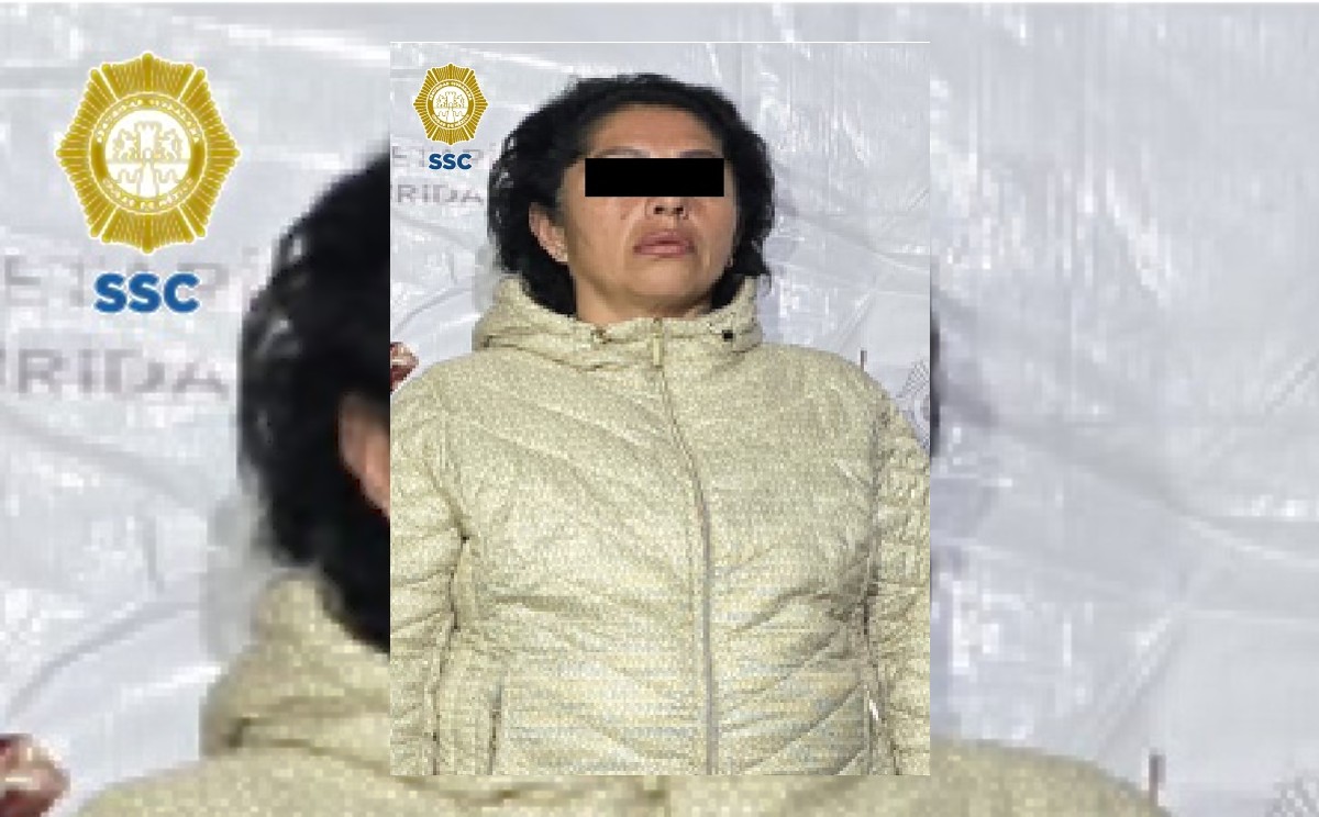 La Gaby, presunta líder de una banda de extorsionadores extorsión en las zonas centro y oriente de la Ciudad de México / @PabloVazC