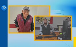 un hombre de la tercera edad y un adulto