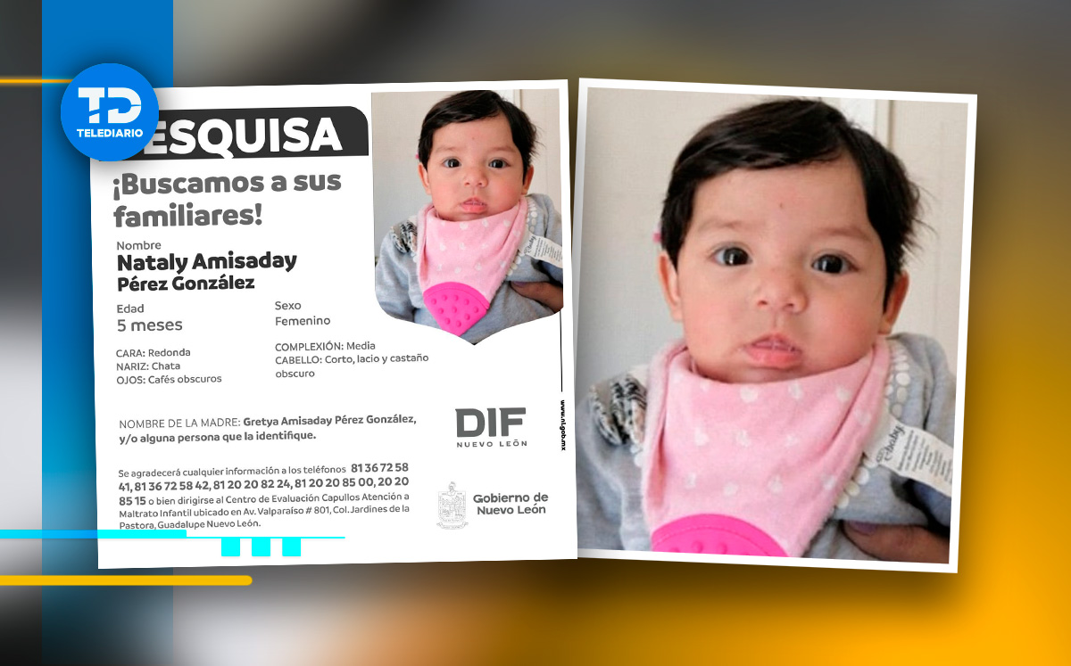 El Gobierno Estatal difundió una publicación donde se pide apoyo para la localización de los familiares de la menor. | Especial
