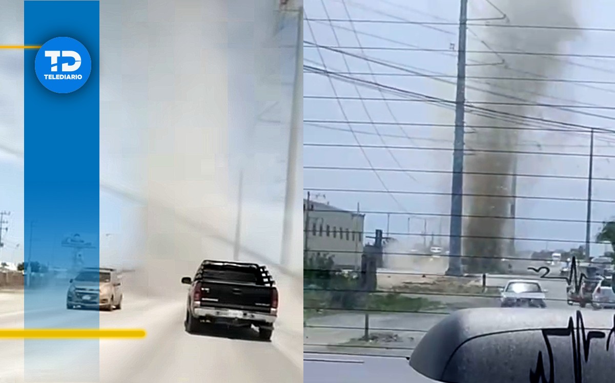 Torbellino en Nuevo León causa temor entre habitantes | Especial