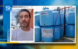 imágenes de tinacos y un hombre