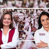 Alma Alcaraz, candidata a la gubernatura de la entidad y Cinthia Teniente, quien va por alcaldía de Villagrán, amenazadas por perfiles falsos. Alma Alcaraz, candidata a la gubernatura de la entidad y Cinthia Teniente, quien va por alcaldía de Villagrán, amenazadas por perfiles falsos.