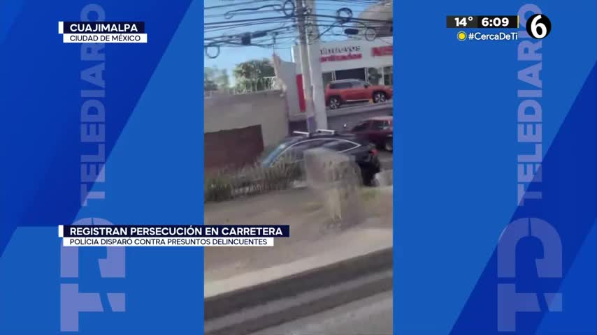 Se registra persecución y balacera en Cuajimalpa; policía disparó contra delincuentes