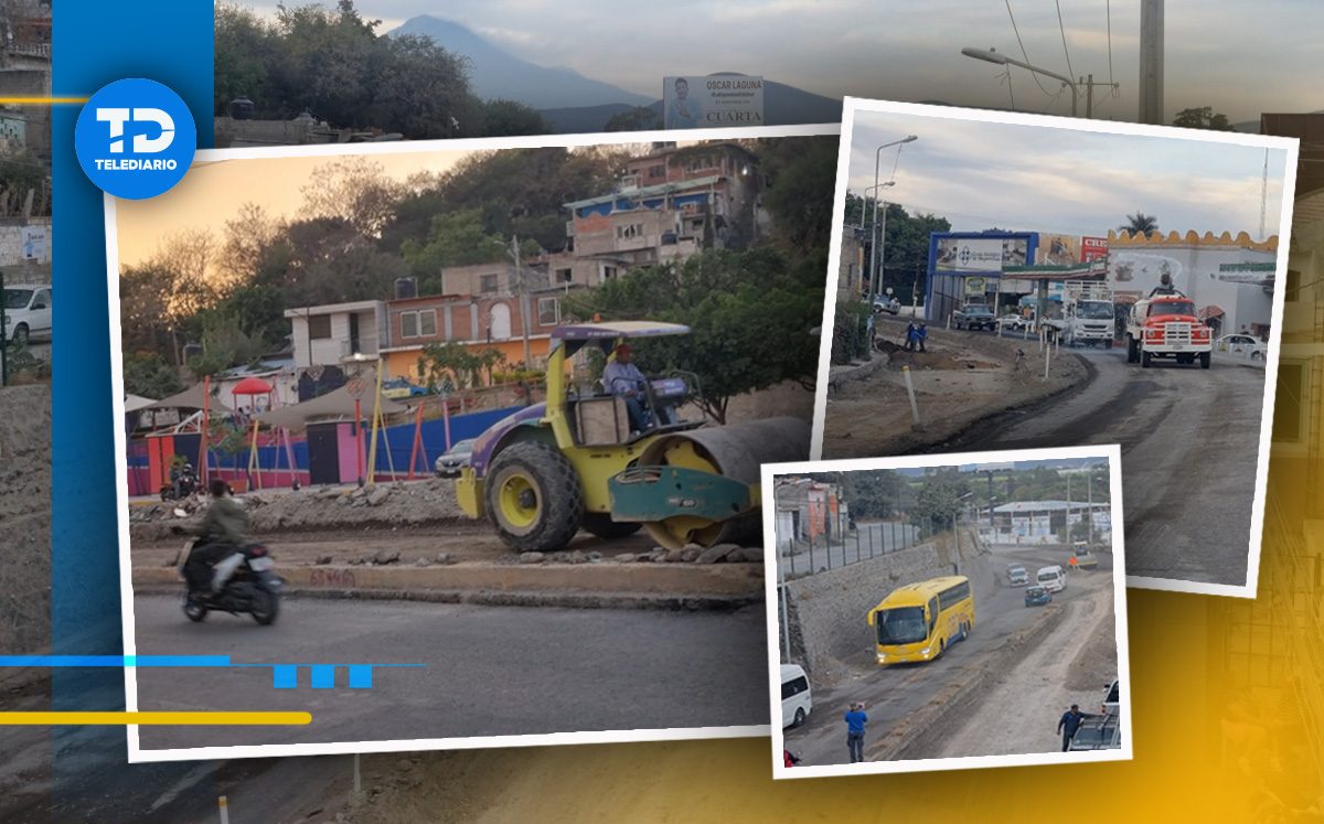 Una denuncia frenó las obras en el Eje Poniente de Izúcar de Matamoros Diseño: Antonio Texta / Capturas de YouTube
