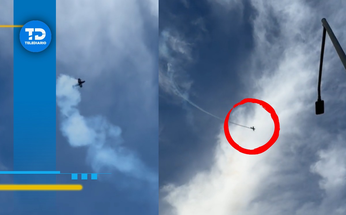 Avión en Monterrey dando vueltas en el cielo | Especial