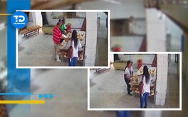 El presunto robo de un teléfono celular en una panadería de Gómez Palacio quedó capturado por cámaras de seguridad
