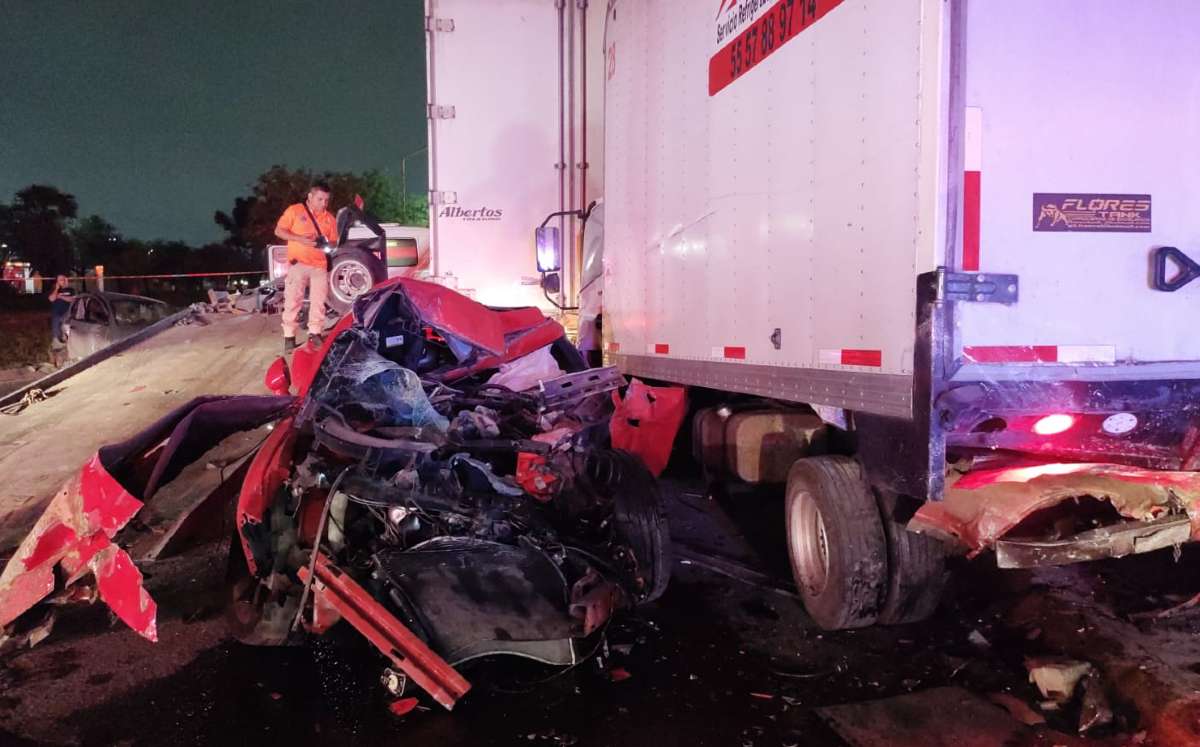 Accidente vial con saldo fatal en Apodaca. | Cortesía