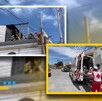 El hombre se encontraba en el tercer piso de una vivienda cuando accidentalmente tocó los cables de alta tensión.