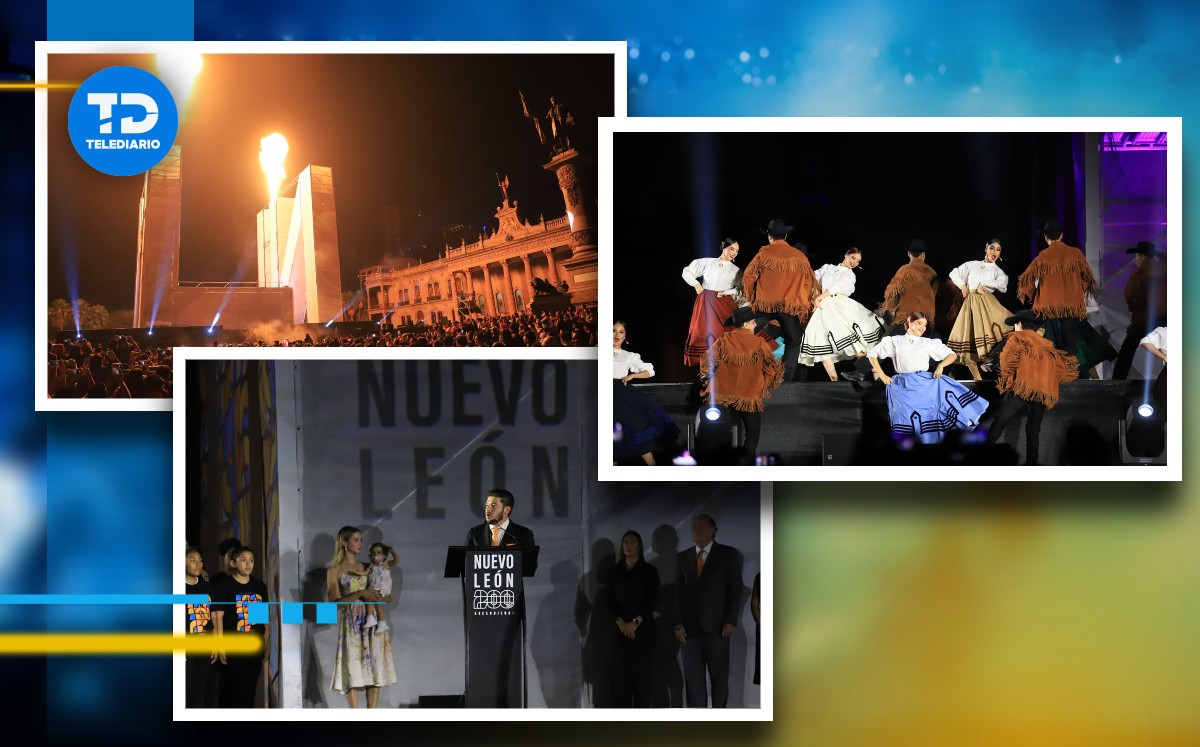 Nuevo León celebra sus 200 años con espectáculo de luces y show musical. | Leonel Rocha