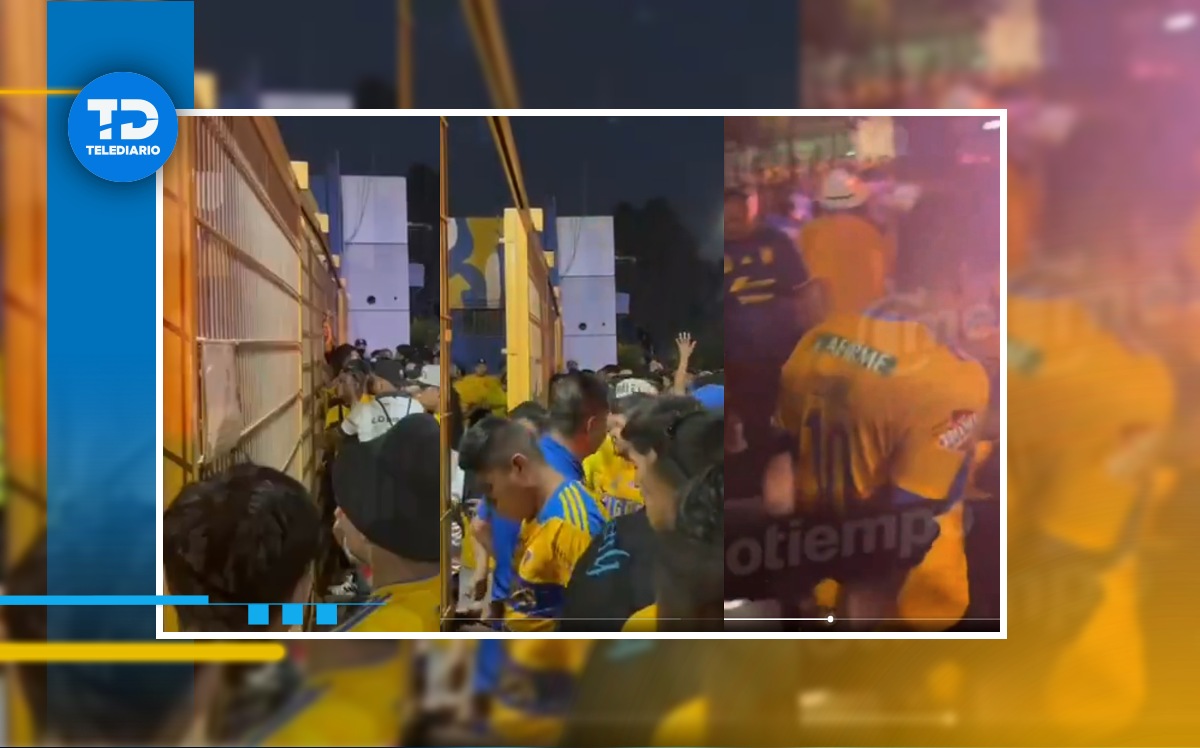 Miembro de los Libres y Lokos golpea a elemento de seguridad previo al Clásico Regio