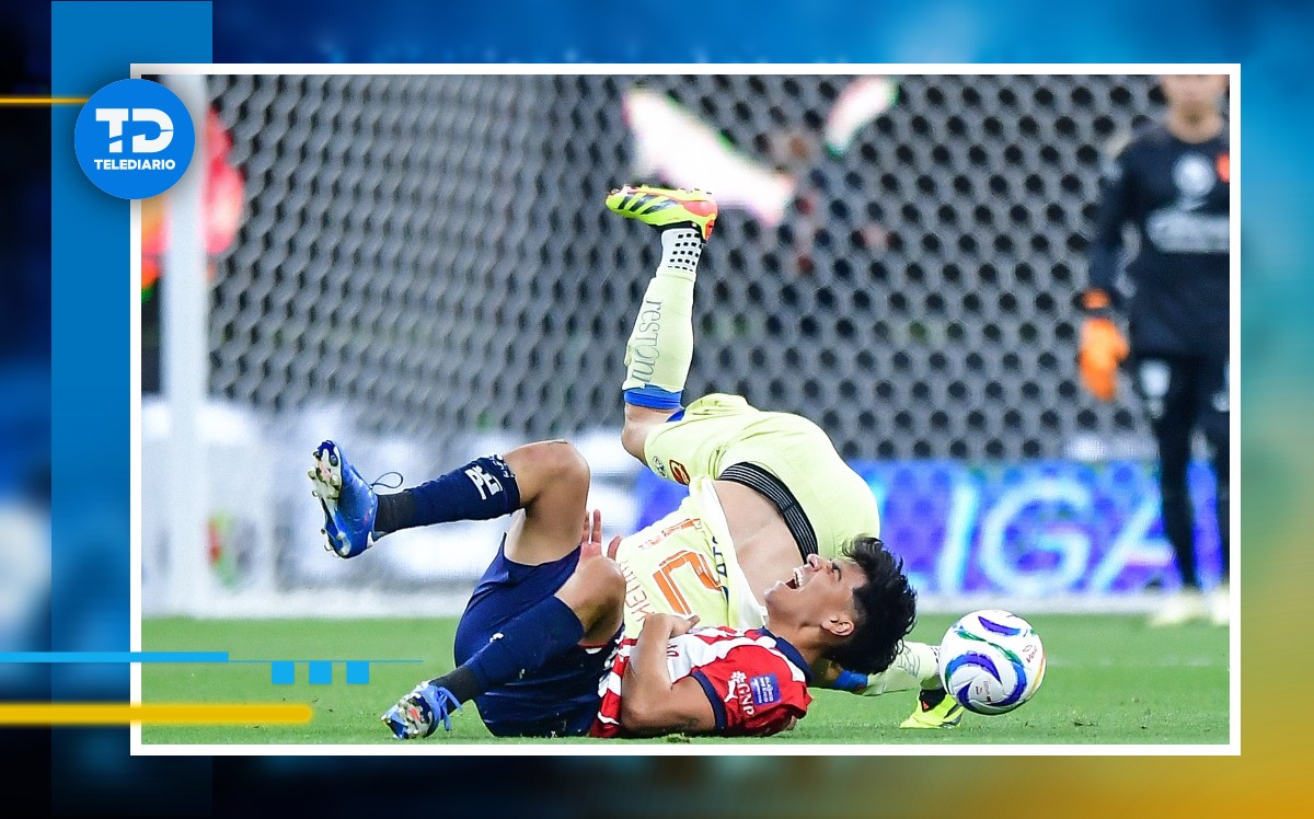 Erick Gutiérrez durante el partido de la semifinal de ida ante el América. / MexSport