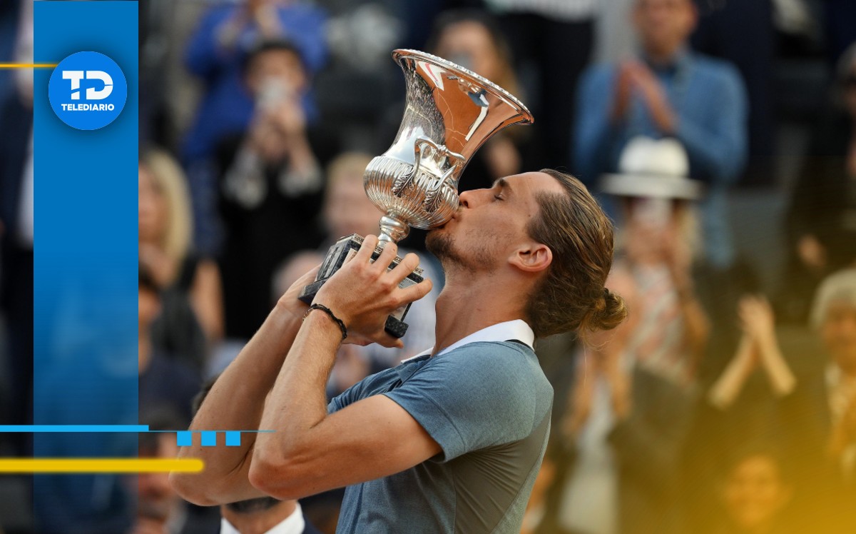 Zverev, ganador del Masters 1000 de Roma. / EFE