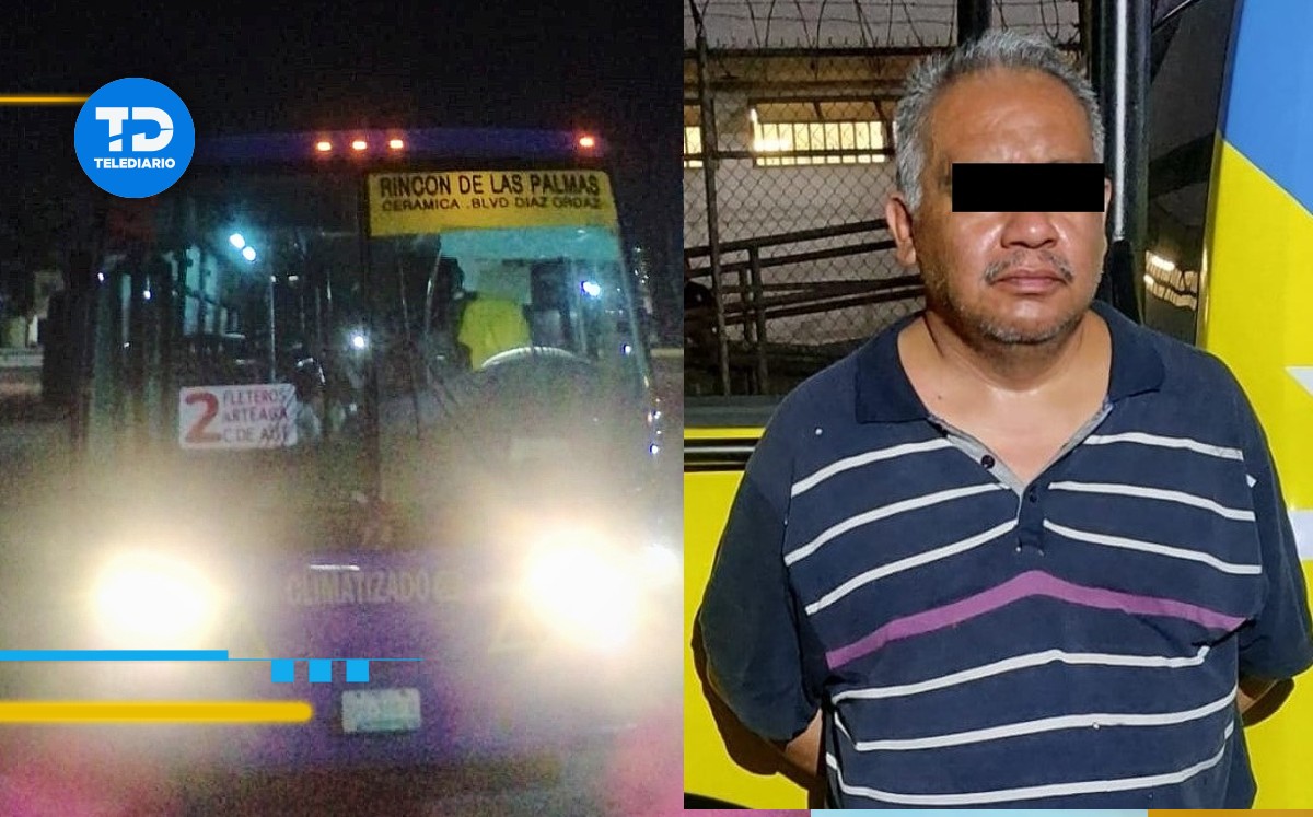 Hombre es detenido por realizar presuntos tocamientos a pasajera de camión en Monterrey. | Especial